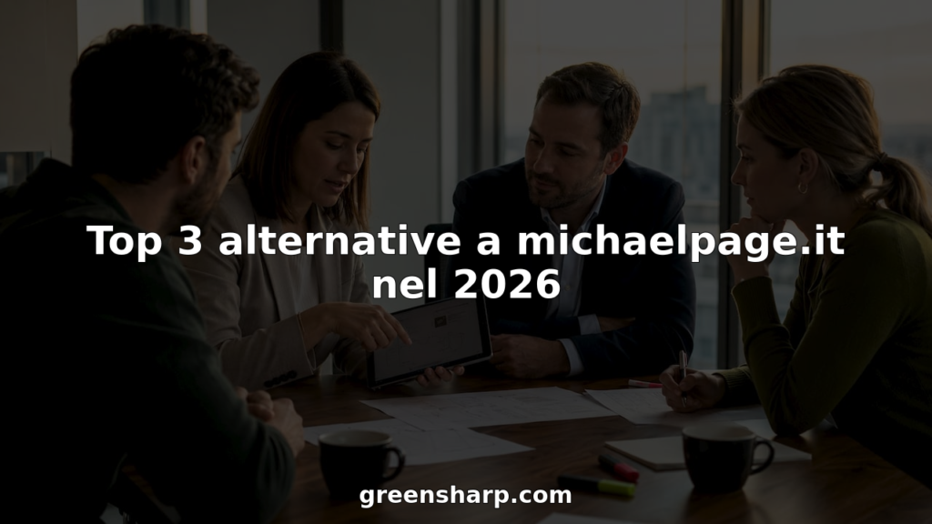 Top 3 alternative a michaelpage.it nel 2026